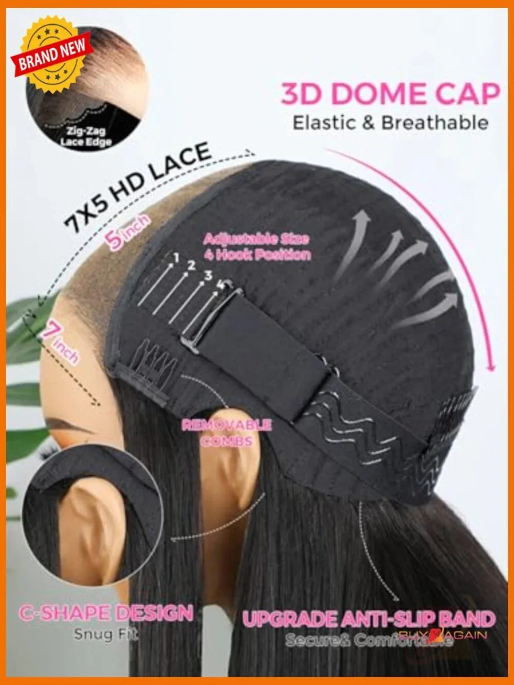 Glueless Wear and Go Bob Wig 100% Human Hair Pre Cut Lace 12 Inch